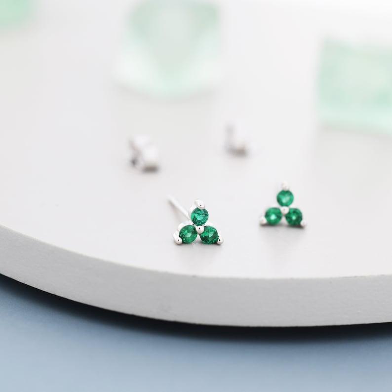 3 Diamond Stud Earring