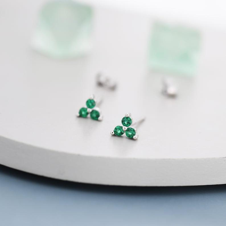 3 Diamond Stud Earring