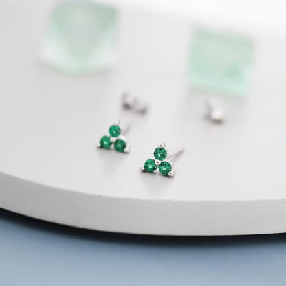 3 Diamond Stud Earring