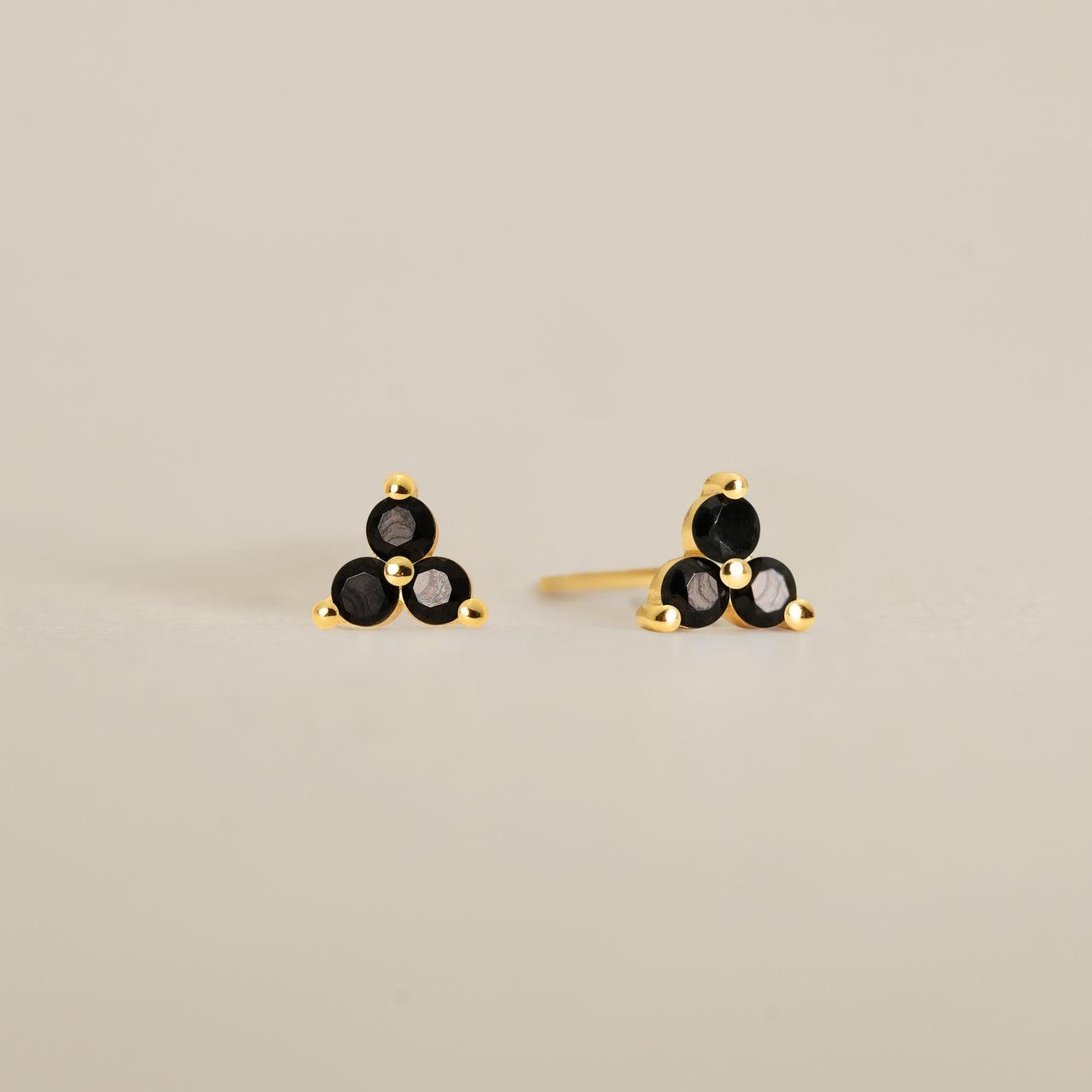 3 Diamond Stud Earring
