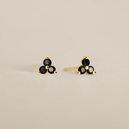 3 Diamond Stud Earring