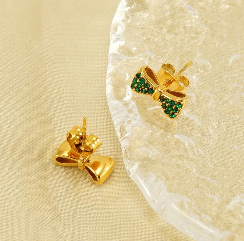 Bow Zircon Studs