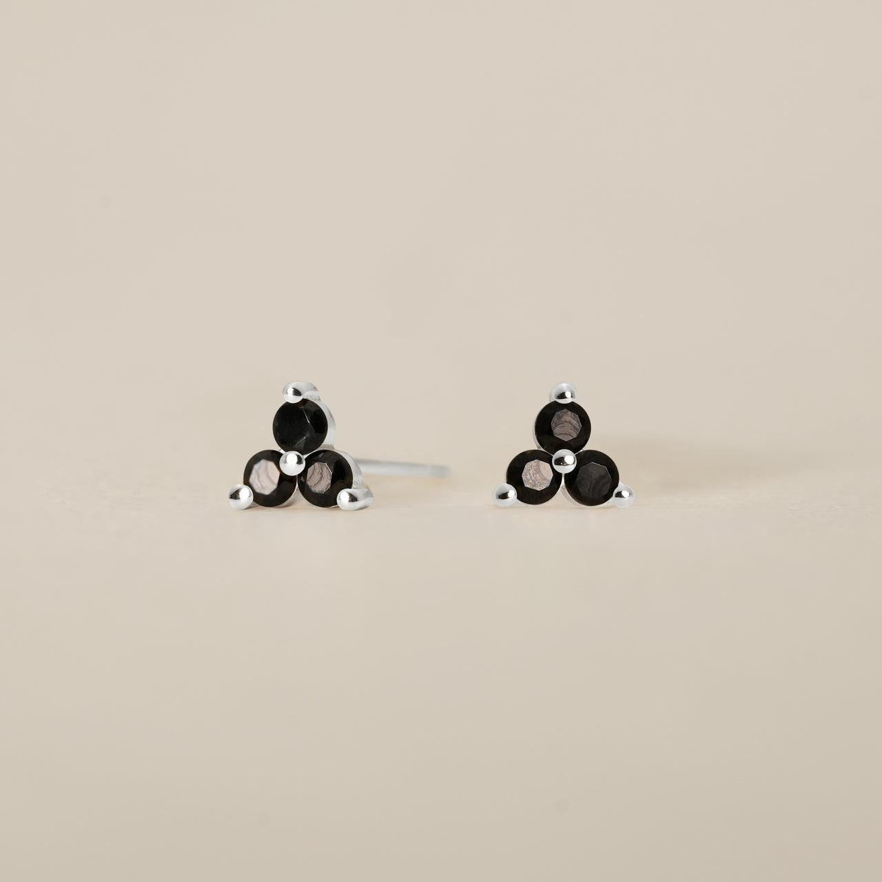 3 Diamond Stud Earring
