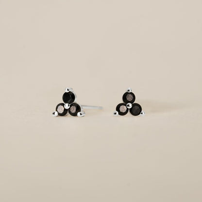 3 Diamond Stud Earring