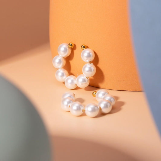 White Pearl Earcuff