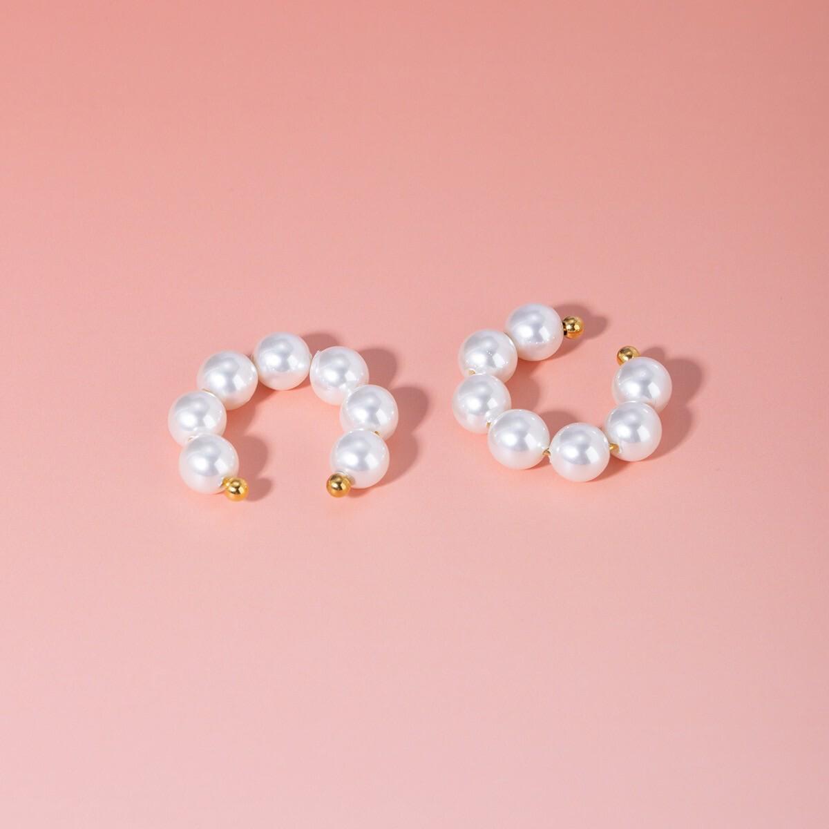 White Pearl Earcuff