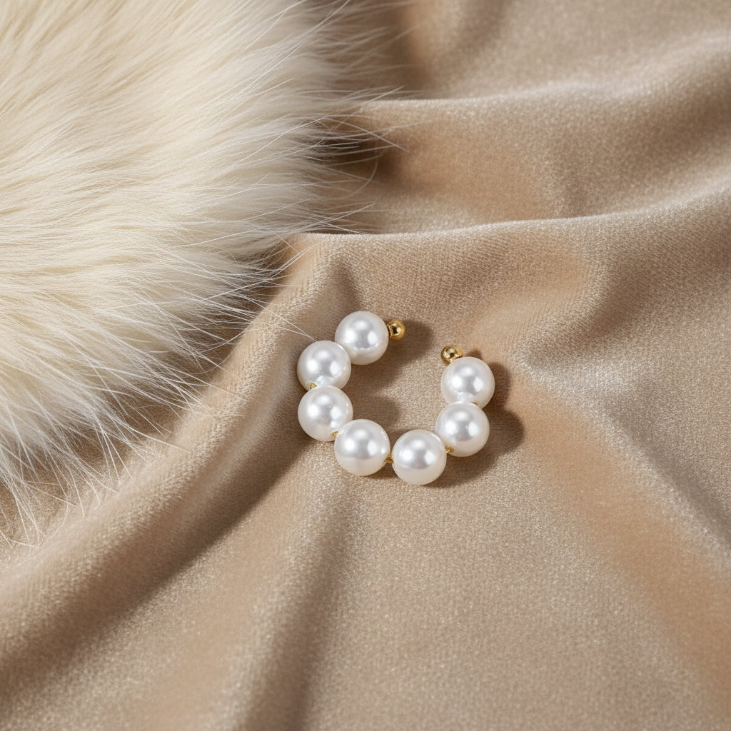 White Pearl Earcuff