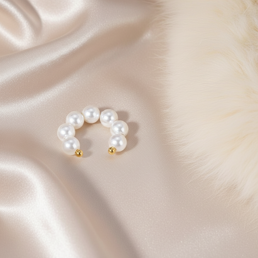 White Pearl Earcuff
