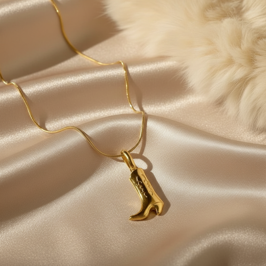 Cow Boy Boot Necklace