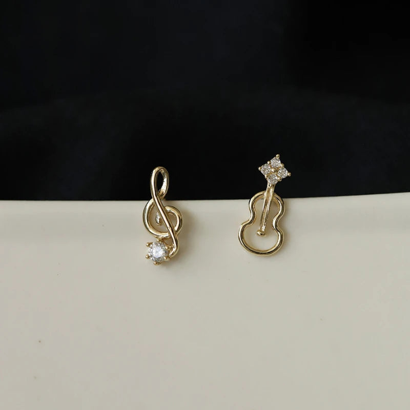 Violin Stud Earrings