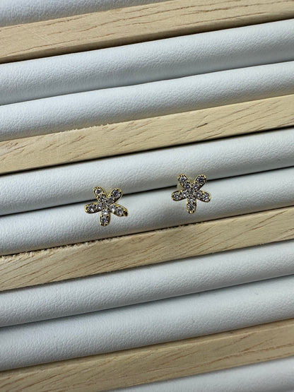 Flower Shaped Stud Earrings