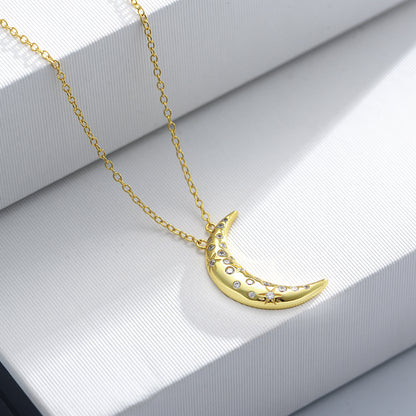 Moon Charm Pendant Necklace