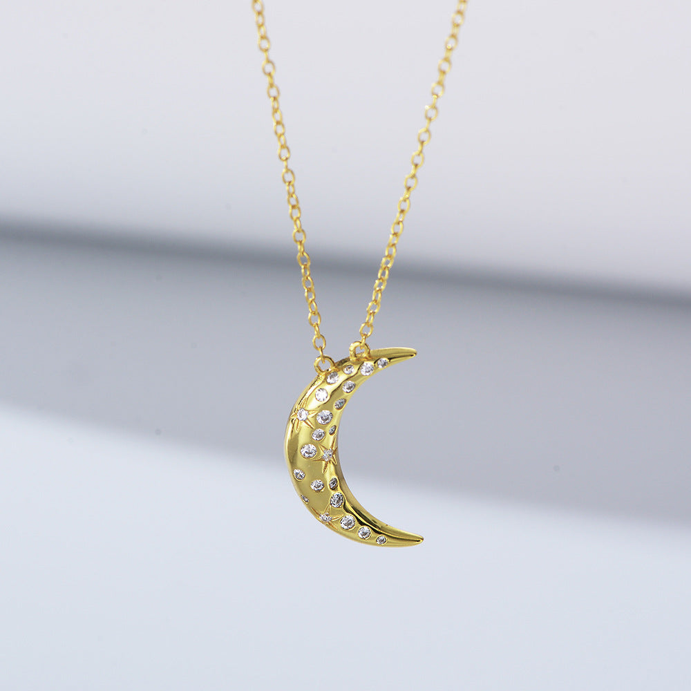 Moon Charm Pendant Necklace