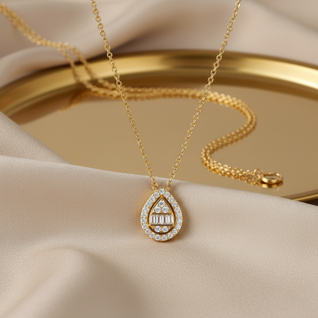 Water Drop Shine Necklace