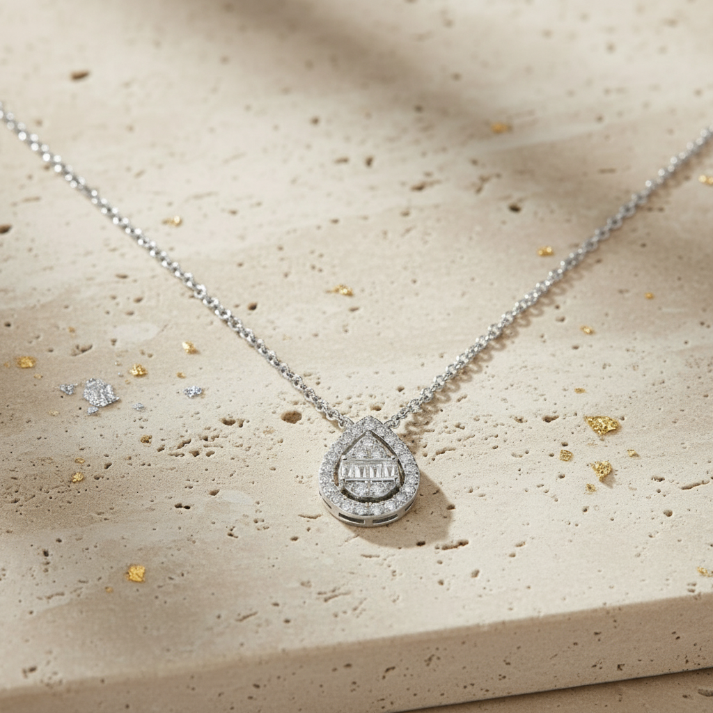 Water Drop Shine Necklace