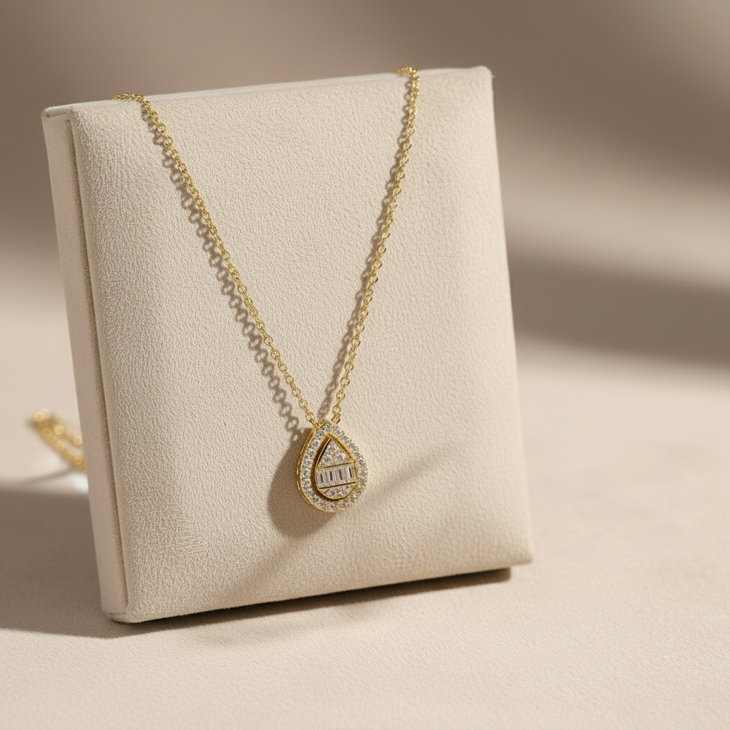 Water Drop Shine Necklace