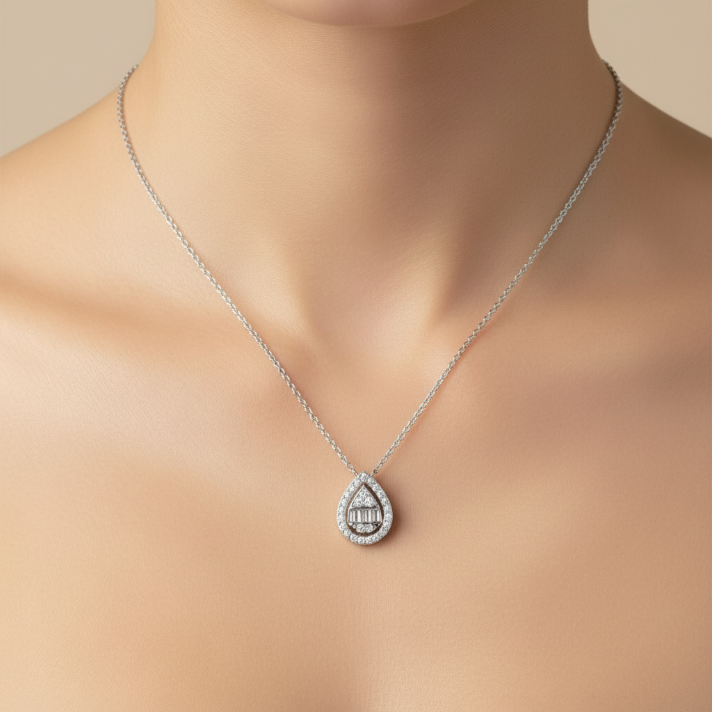 Water Drop Shine Necklace