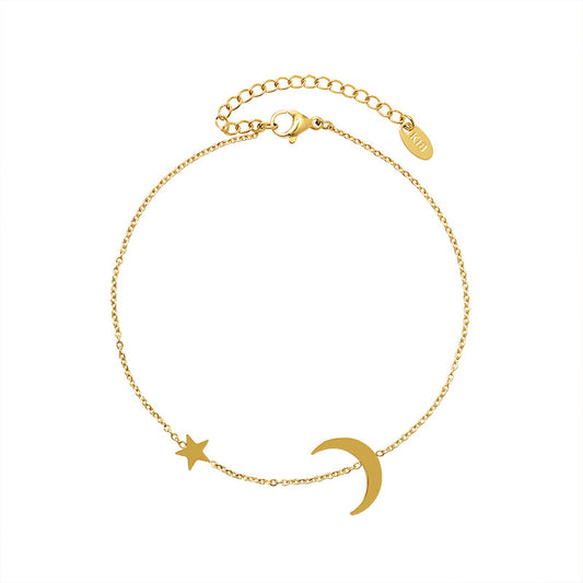Star And Moon Anklet