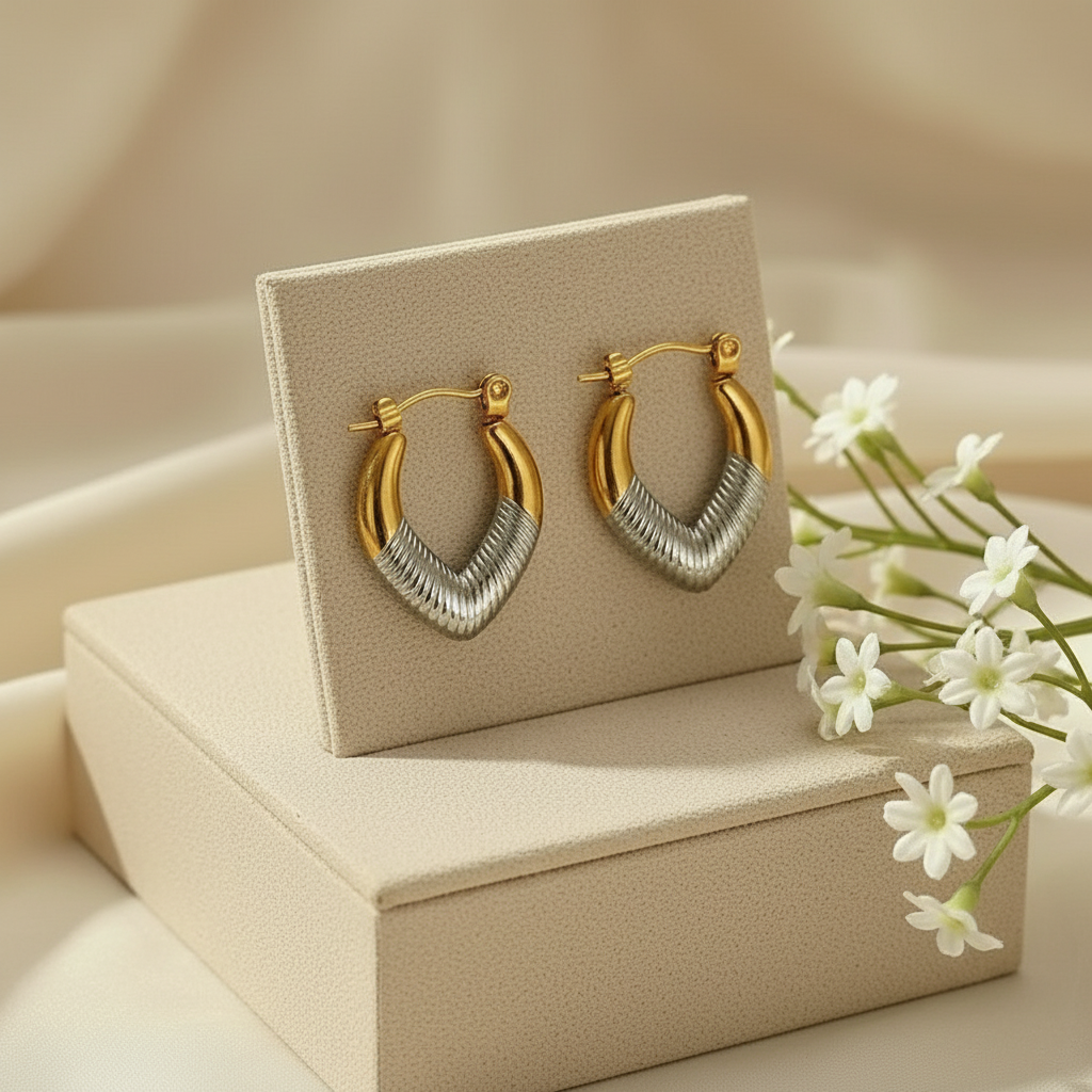 Tear drop Hoops