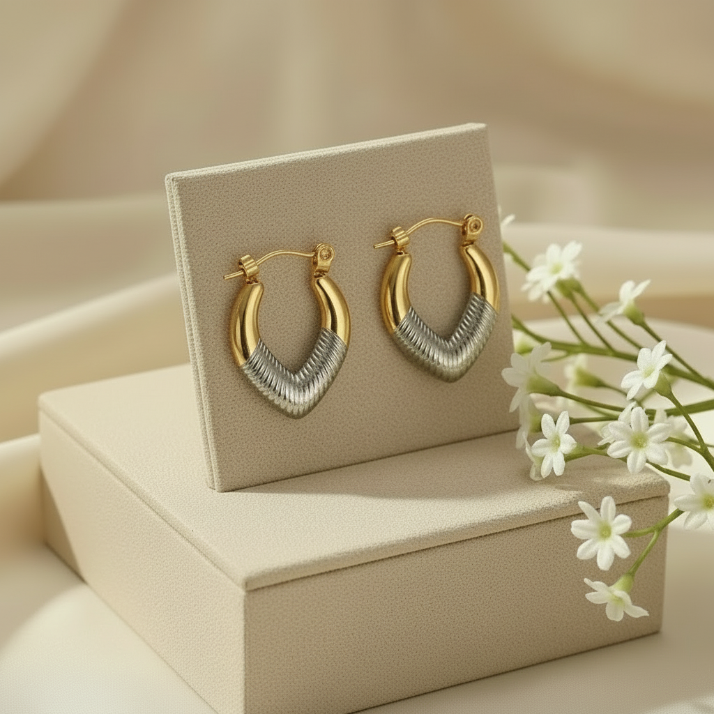 Tear drop Hoops