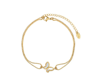 Minimalist Butterfly Anklet