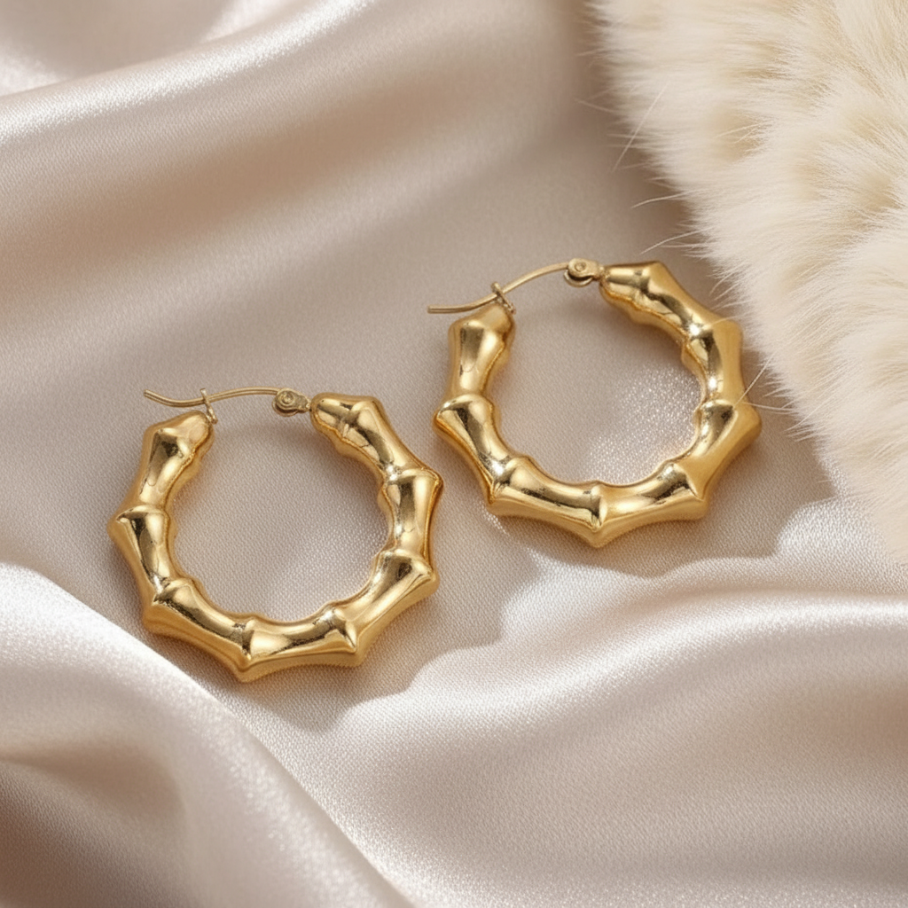 Bamboo Hollow Hoops