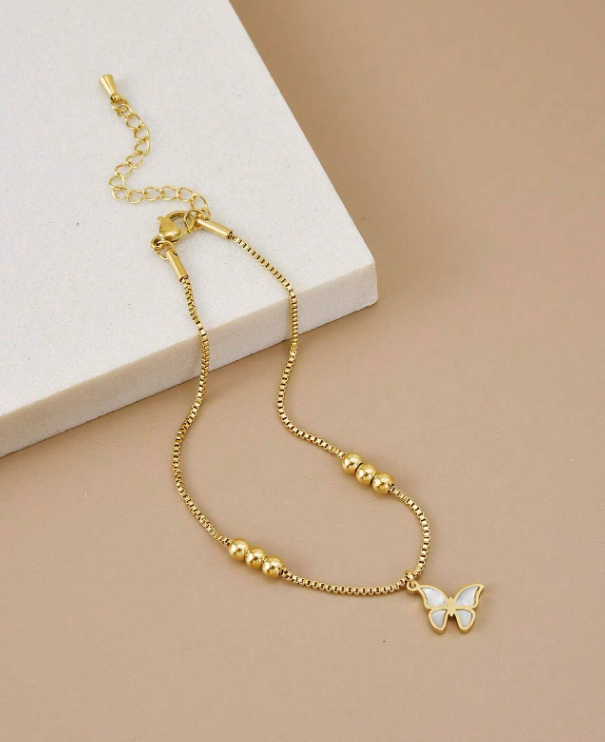 Dainty Butterfly Anklet