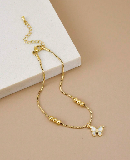 Butterfly Charm Anklet