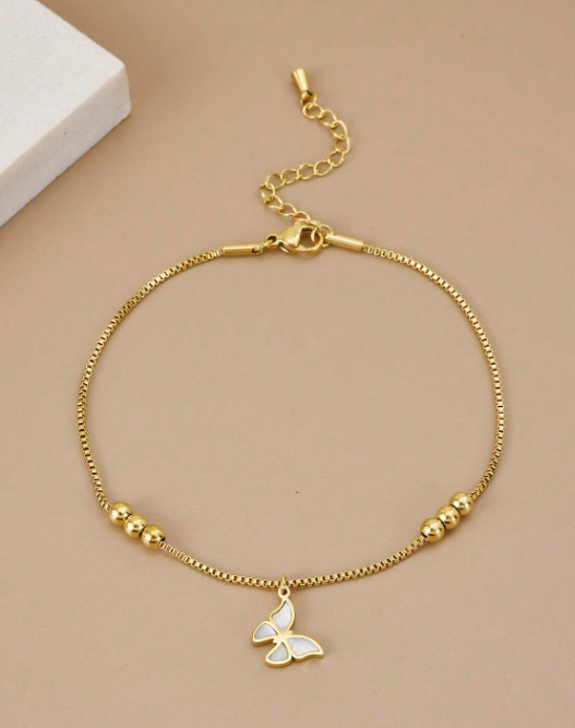 Butterfly Charm Anklet