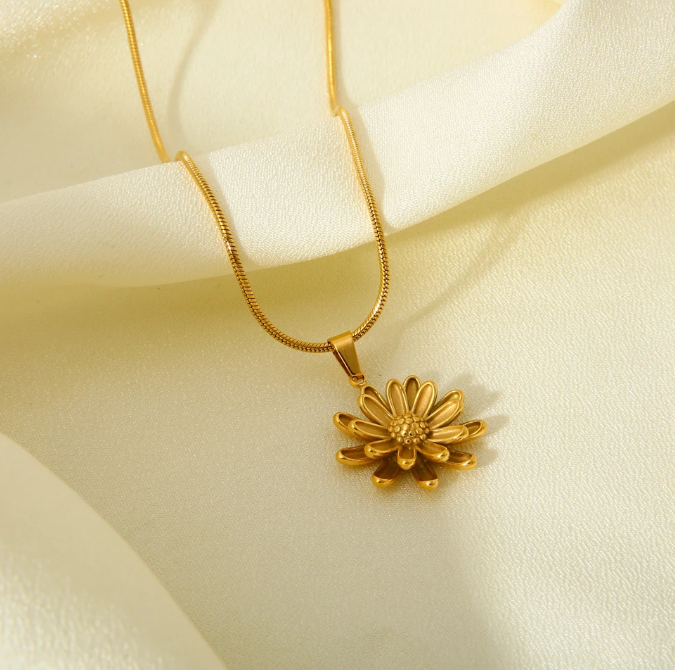 Flower Shape Pendant Necklace