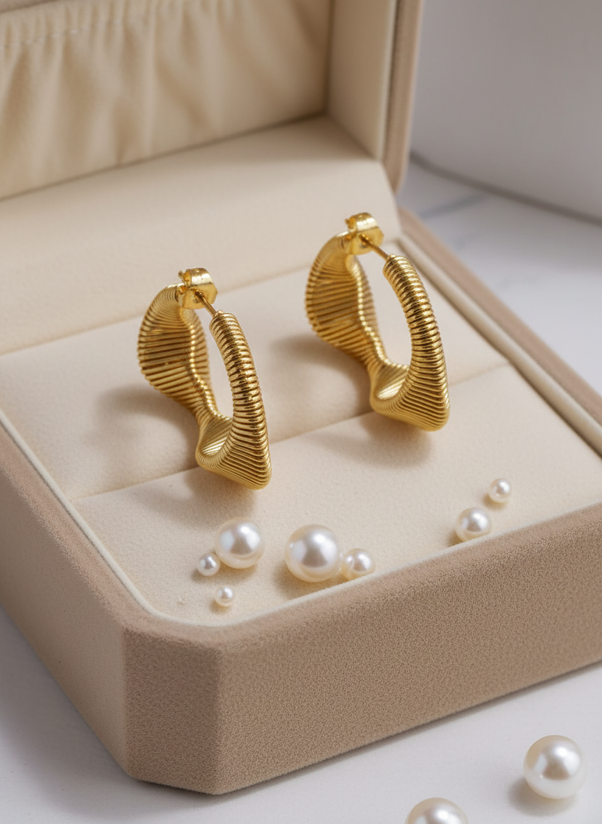 Helix Twirling Hoop Earring