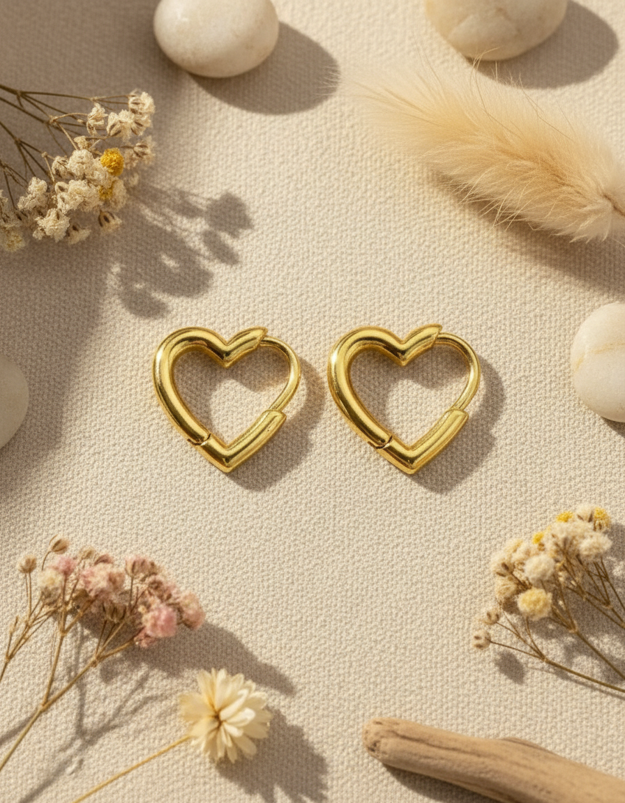 Heart Hoop Earring