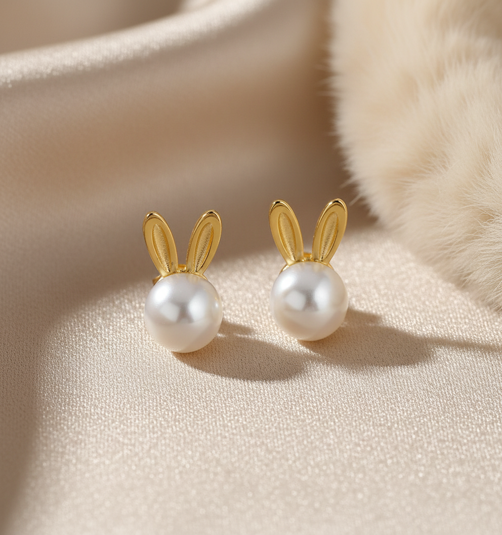 Bunny Charm Studs