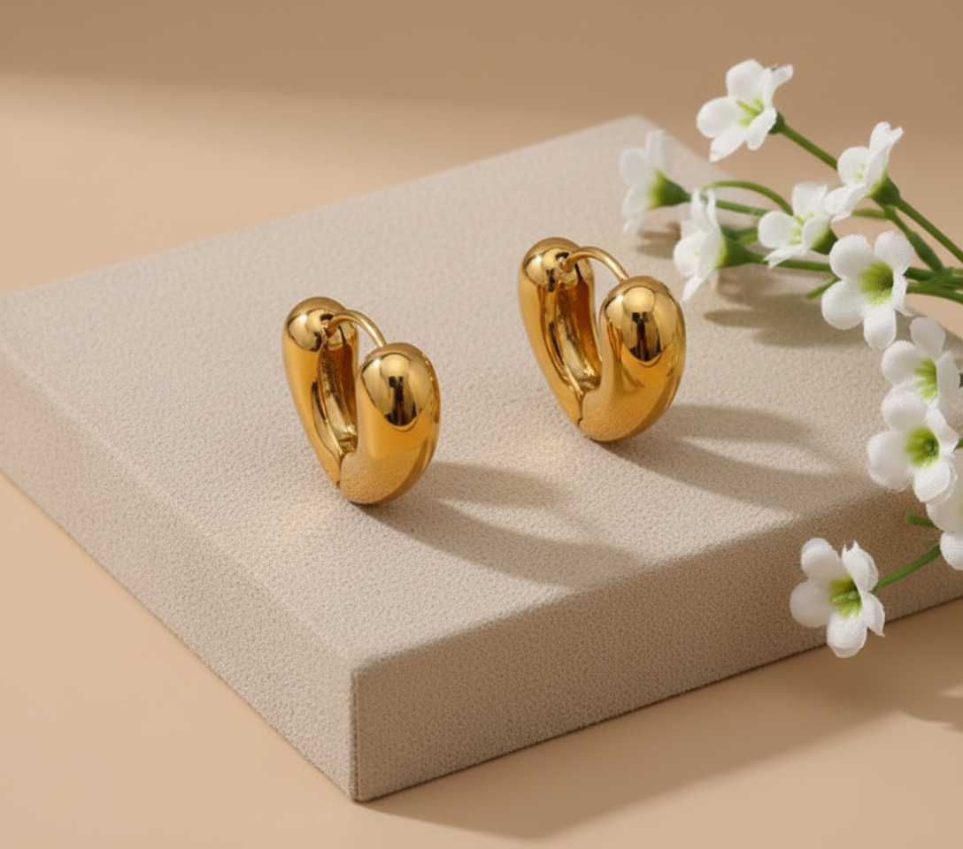 Amour Heart Hoop Earring