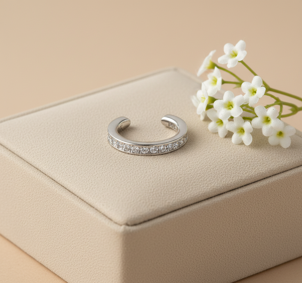 Crystal Curve Ear Cuff