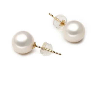 Round Freshwater Pearl Stud Earring