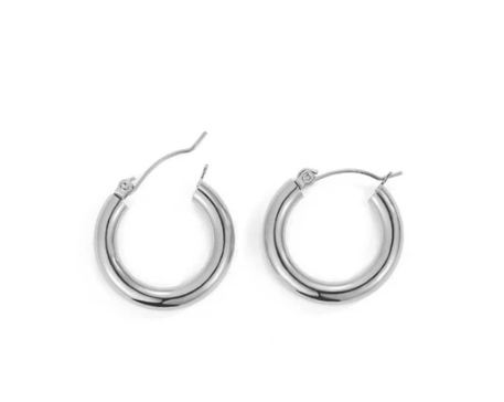 Circle Gold Plated Hoop Earrings