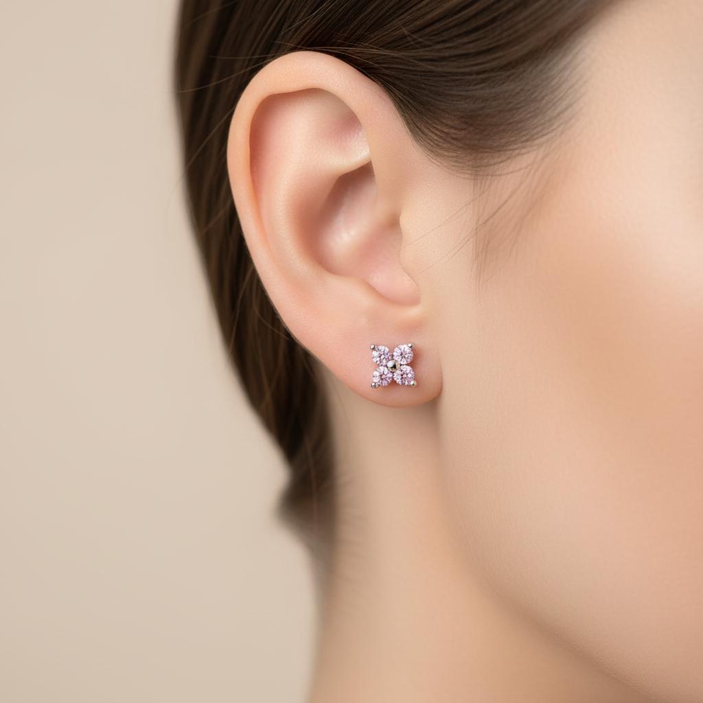 Flower Glow Studs