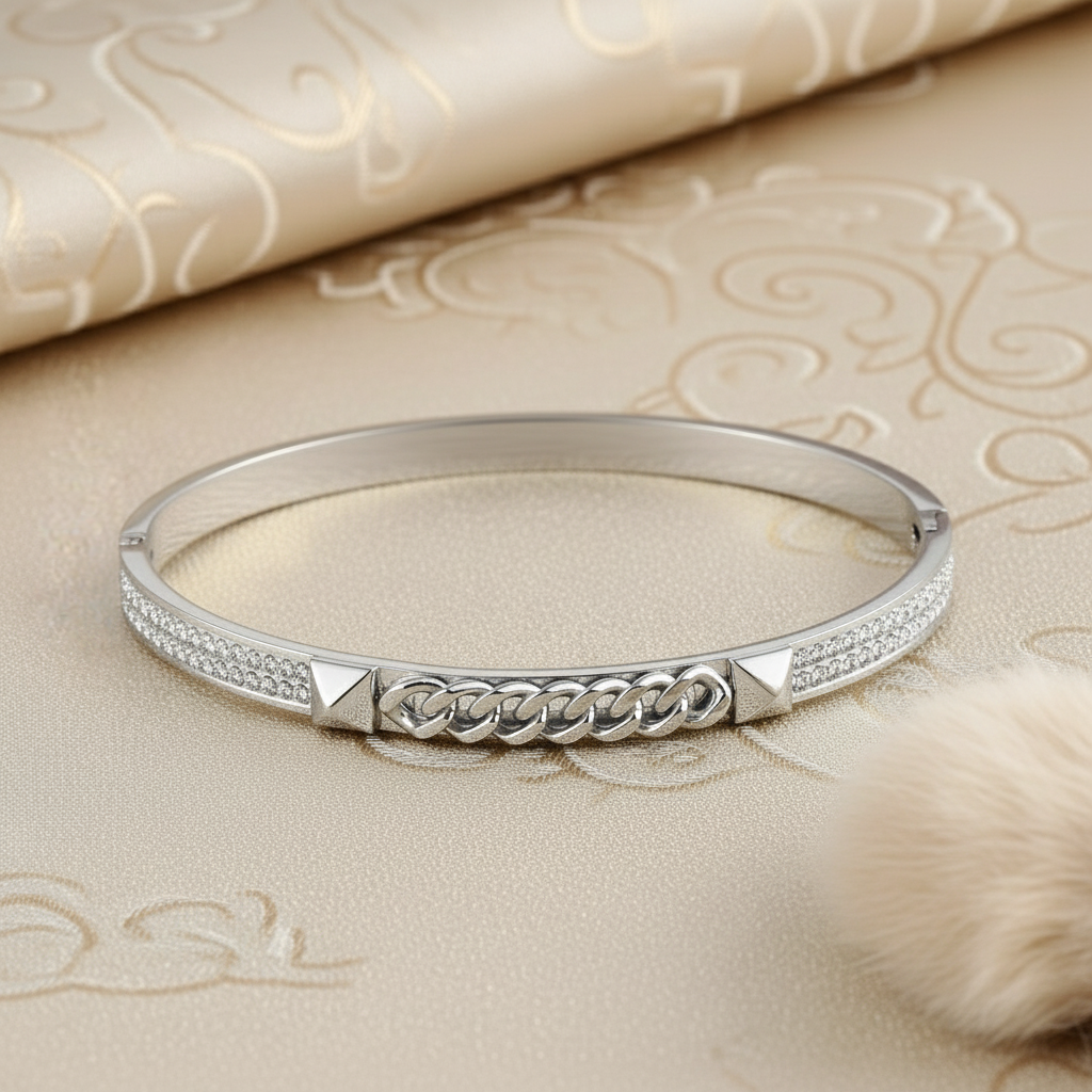 Chain Crystal Bangle