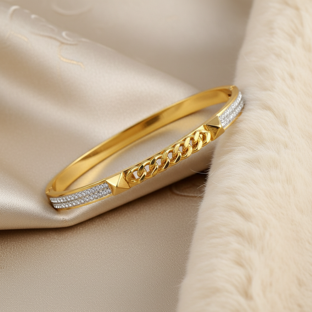 Chain Crystal Bangle