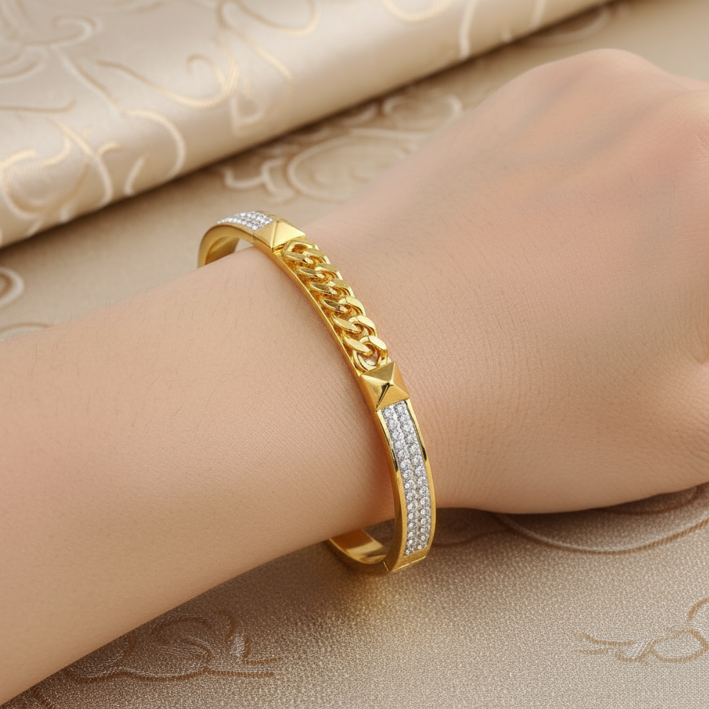 Chain Crystal Bangle