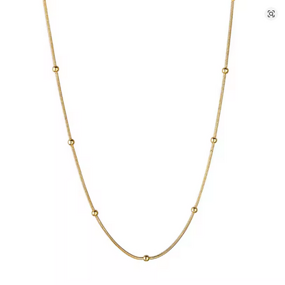 Round Bead Snake Bone Chain