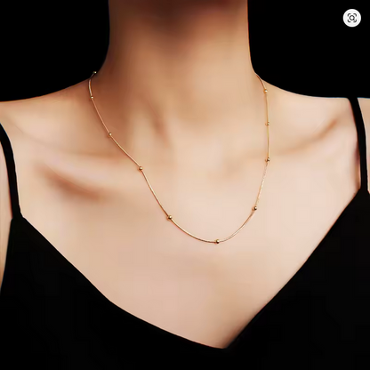 Round Bead Snake Bone Chain