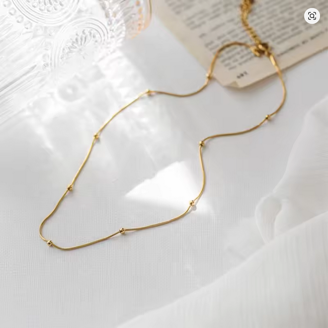 Round Bead Snake Bone Chain