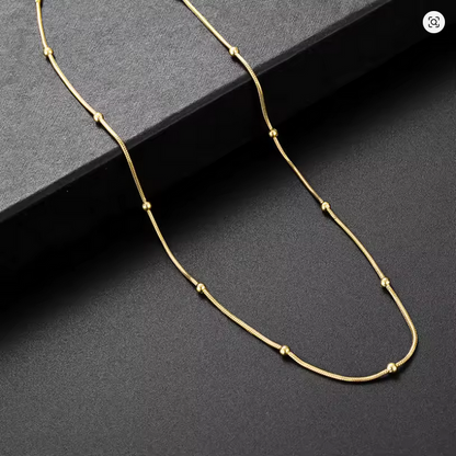 Round Bead Snake Bone Chain