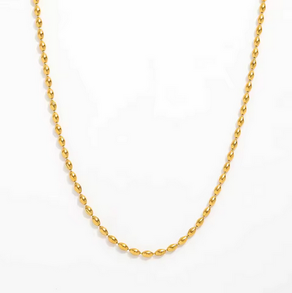 Oval Shape Beaded Chain