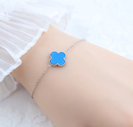 Silver Clover Bracelet