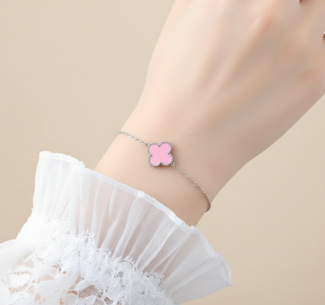 Silver Clover Bracelet