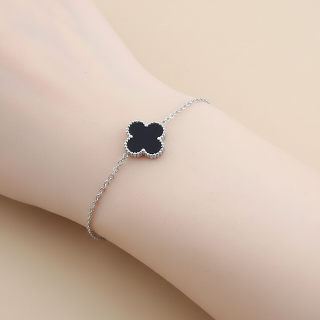Silver Clover Bracelet