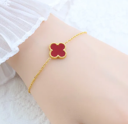 Four Leaf Clover Gold Bracelet